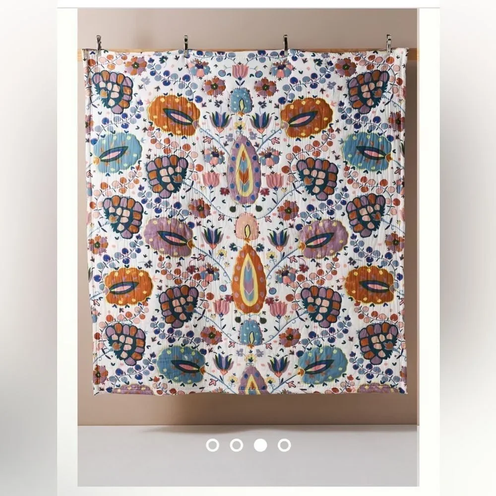 Gertrude Handcrafted Quilt By Anthropologie King Quilt size: 104” x 96”